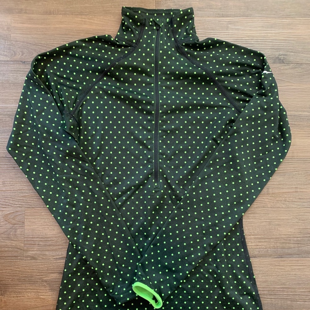Polka dot Nike quarter zip